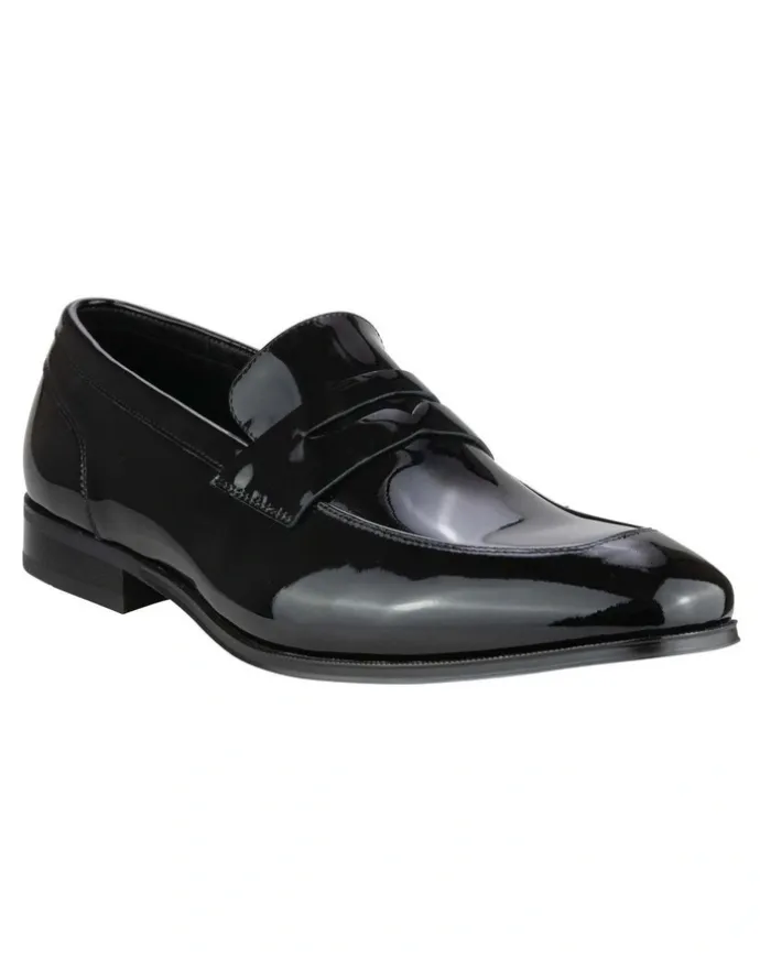Florsheim Tux Moc Toe Penny Slip On Shoes in Midnight