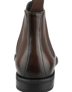 Florsheim Chatham Plain Toe Chelsea Boot in Brown