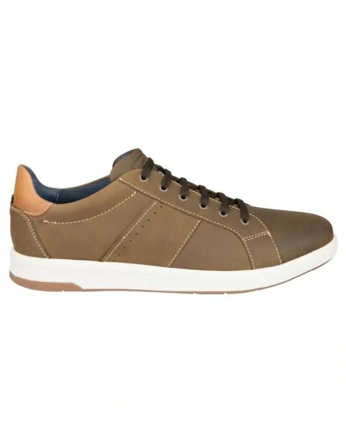 Florsheim Crossover Lace To Toe Sneaker in Khaki