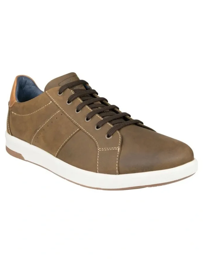 Florsheim Crossover Lace To Toe Sneaker in Khaki