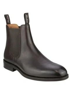 Florsheim Flinders Plain Toe Chelsea Boot in Brown