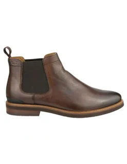Florsheim Highland Chelsea Plain Toe Gore Boots in Walnut