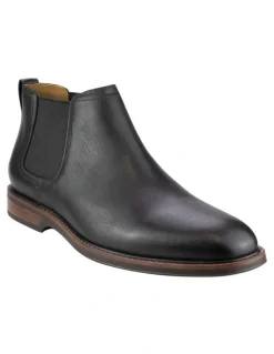 Florsheim Traveller Plain Toe Chelsea Boots in Black