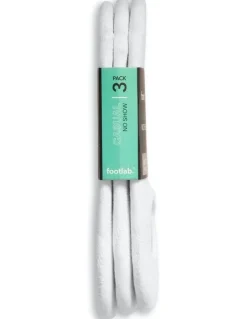 Footlab Casual No Show Cushioned Socks 24 Pack in White