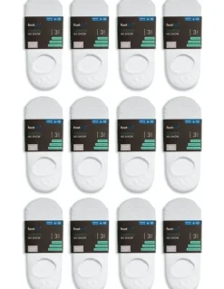 Footlab No Show Cushioned Casual Socks 36 Pack in White