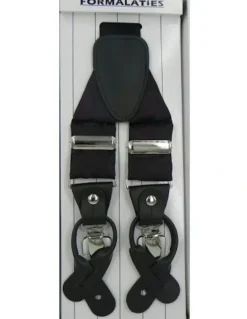 Formalaties Paisley Tapestry Premium Convertible Suspenders Braces Y Back in Wine
