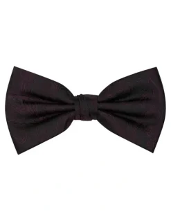 Formalaties Premium Tapestry Bow Tie Floral Paisley in Wine