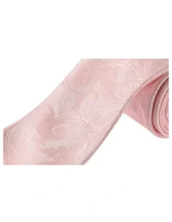 Formalaties Premium Tapestry Slim Skinny Tie 5cm in Light Pink