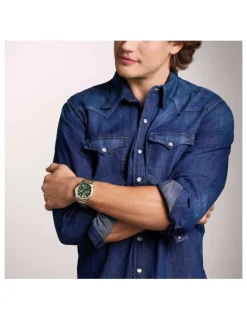 Fossil Everett Chronograph Watch FS6106 in Two Tone