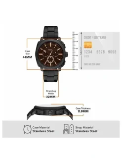 Fossil Machine Chronograph Watch FS6097 in Black