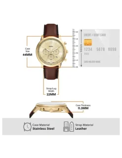 Fossil Neutra Chronograph Watch FS6113 in Brown
