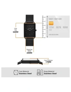 Fossil Skagen SKW6928 Hagen Analogue Watch in Black
