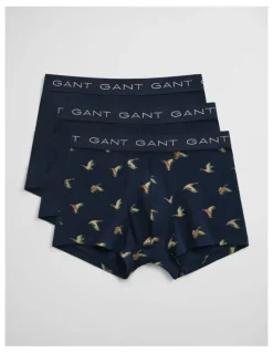Gant 3 Pack Duck Print Trunk in Marine