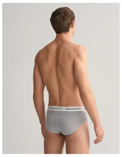 Gant Briefs 3-Pack in Grey Melange