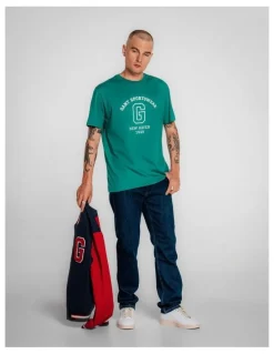 Gant Graphic T-Shirt in Deep Green