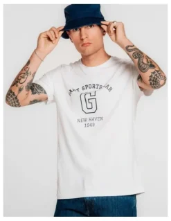 Gant Graphic T-Shirt in Eggshell