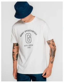 Gant Graphic T-Shirt in Eggshell
