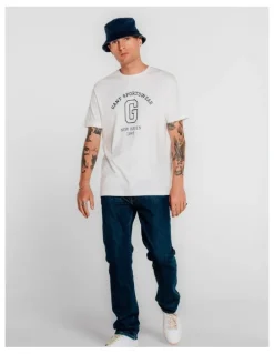 Gant Graphic T-Shirt in Eggshell