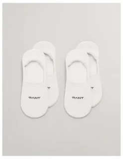 Gant Invisible Socks 2 Pack in White