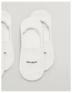 Gant Invisible Socks 2 Pack in White