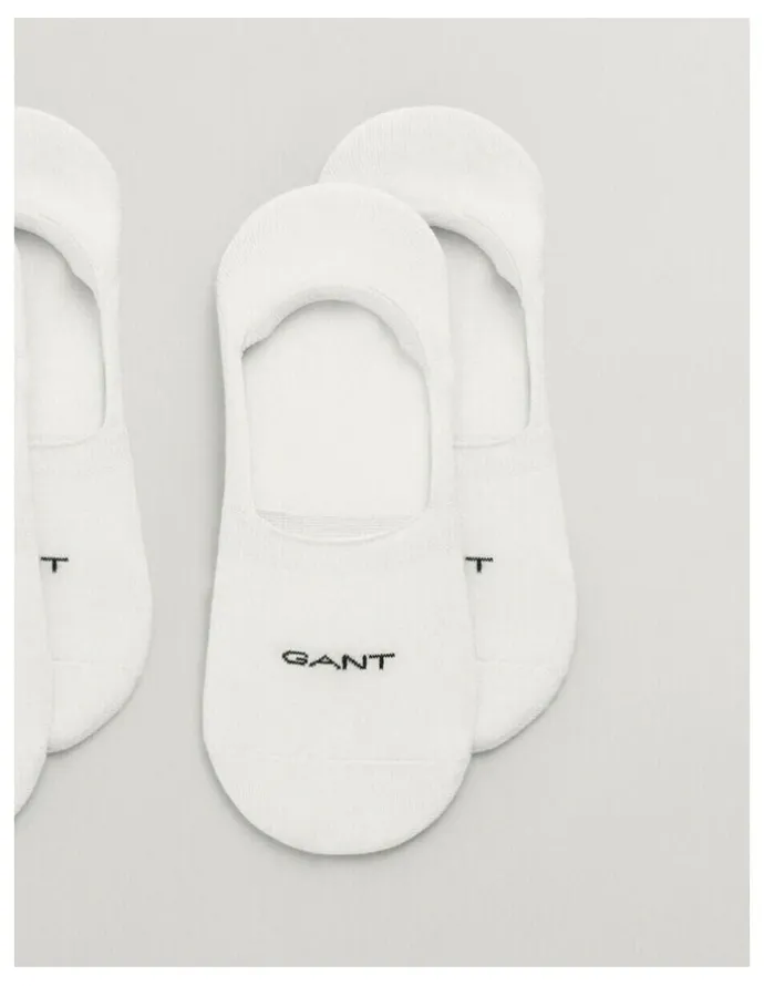Gant Invisible Socks 2 Pack in White