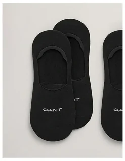 Gant Invisible Socks 2 Pack in Black