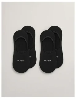 Gant Invisible Socks 2 Pack in Black