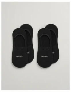 Gant Invisible Socks 2 Pack in Black