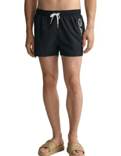 Gant Lightweight Swim Shorts in Black
