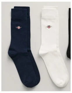 Gant 3-Pack Shield Socks in Black