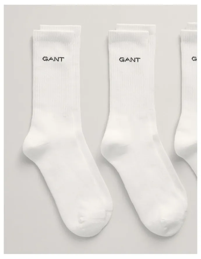 Gant 3-Pack Sport Socks in White