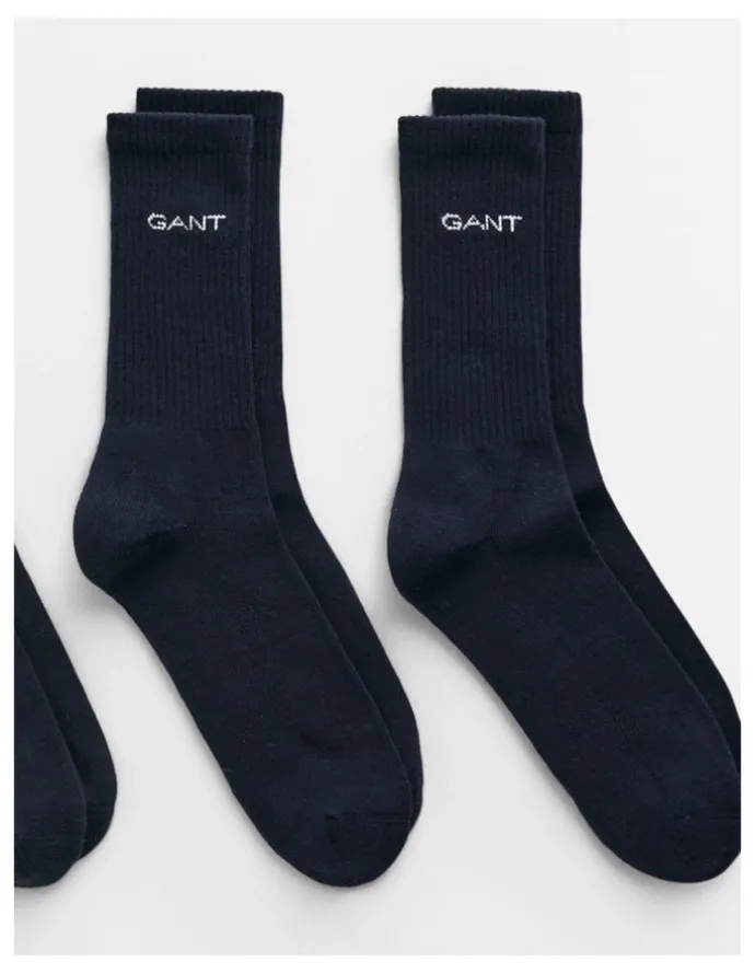 Gant 3-Pack Sport Socks in Marine