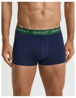 Gant 3-Pack Trunks in Marine