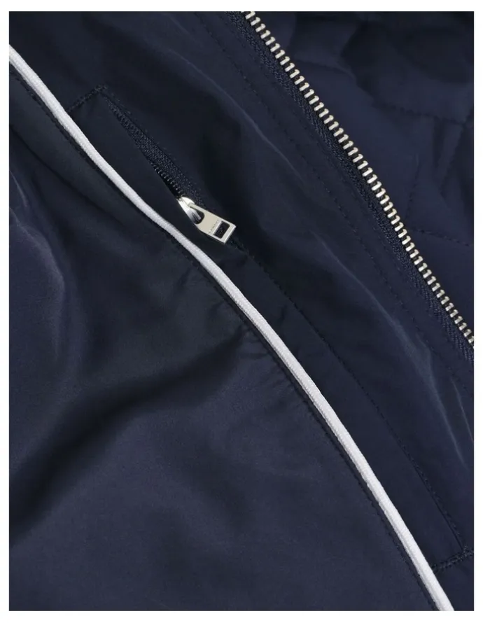 Gant Quilted Windcheater Jacket in Evening Blue
