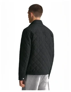 Gant Quilted Windcheater Jacket in Black