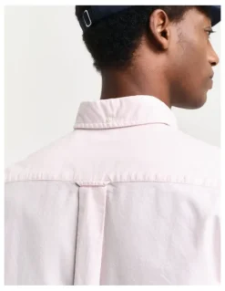 Gant Regular Fit Classic Oxford Shirt in Light Pink
