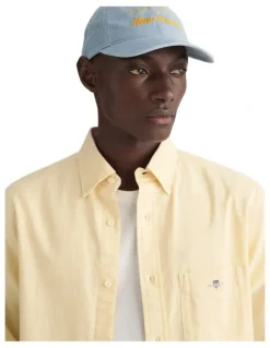Gant Regular Fit Oxford Shirt in Dusty Yellow
