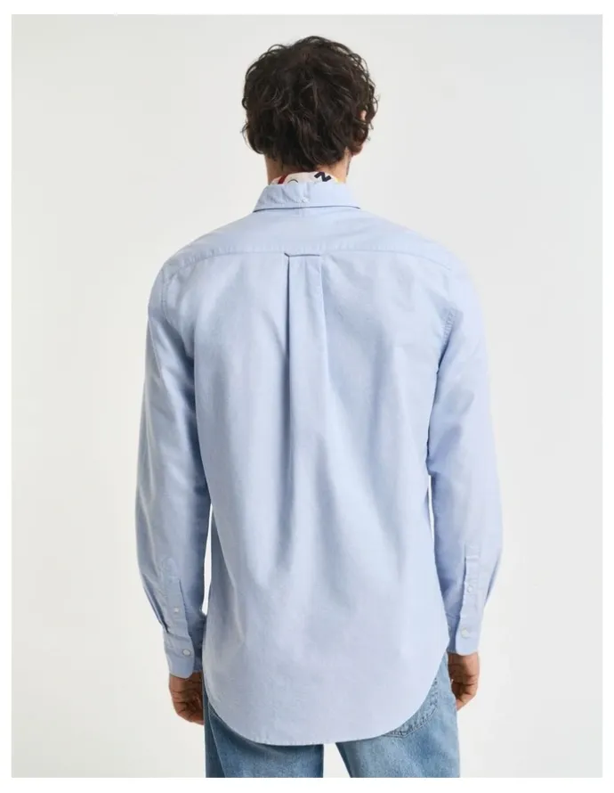 Gant Regular Fit Oxford Shirt in Light Blue