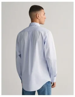 Gant Regular Fit Poplin Shirt in Light Blue