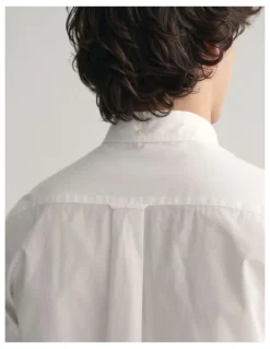 Gant Regular Fit Poplin Shirt in White