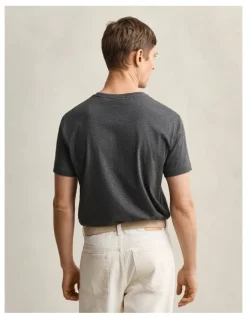 Gant Regular Fit Shield T-shirt in Antracit Melange