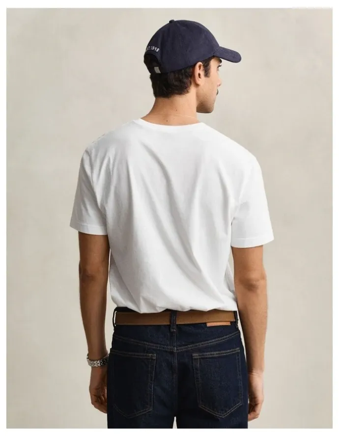 Gant Regular Shield T-shirt in White