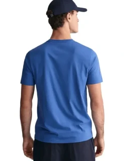 Gant Regular Shield T-Shirt in Rich Blue