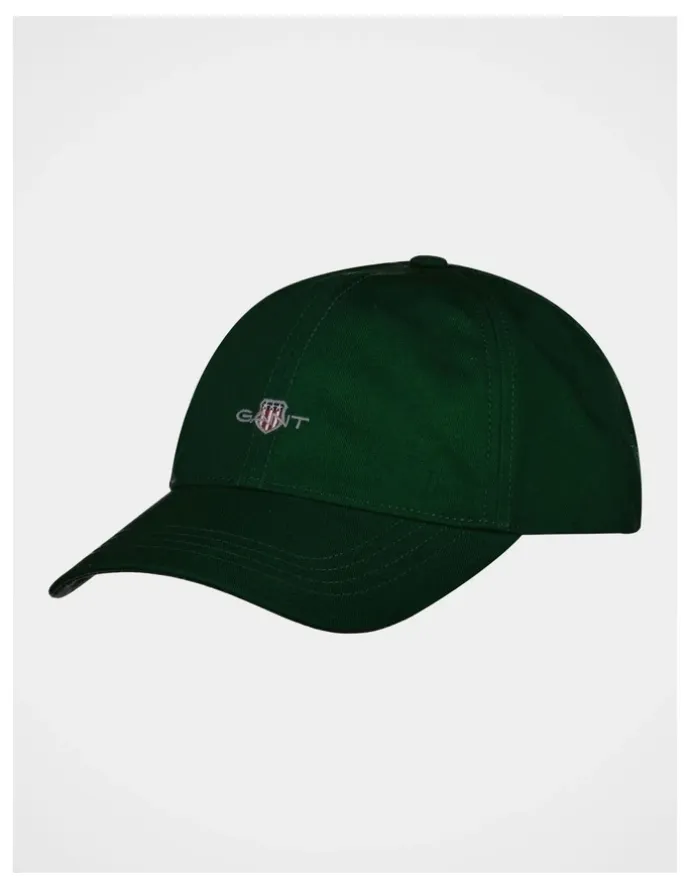 Gant Shield Cotton Twill Cap in Forest Green