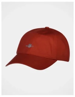 Gant Shield Cotton Twill Cap in Modern Rust