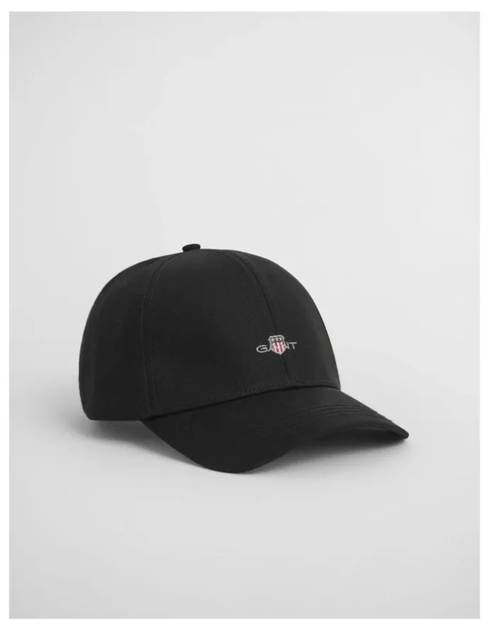 Gant Shield High Cotton Twill Cap in Black