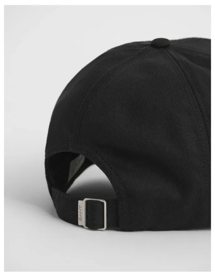 Gant Shield High Cotton Twill Cap in Black