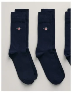 Gant Shield Socks 3-Pack in Evening Blue