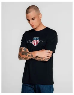 Gant Shield T-Shirt in Black