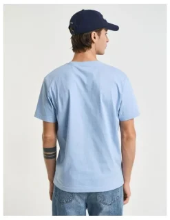 Gant Shield T-shirt in Capri Blue